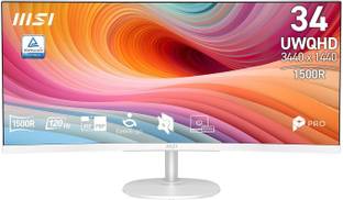 MSI 86.36 cm (34 inch) Curved UWQHD VA Panel Monitor (PRO MP341CQW E12)