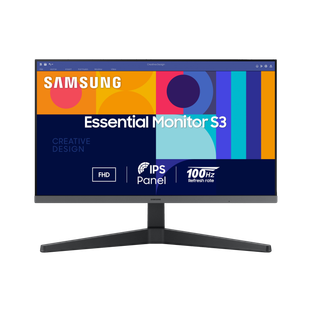 Samsung Essential Monitor S3 60.96 cm (24 inch) Full HD LED Backlit IPS Panel Flicker-Free, HDMI, Disp...