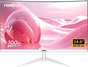 Frontech Ultima Series DUAL PORTS HDMI & VGA 60.96 cm (24 inch) Curved Full HD LED Backlit VA Panel Mo...