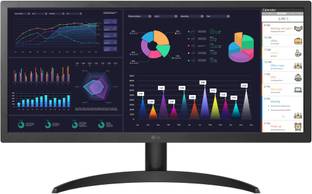 LG Ultra Wide Monitor 66.04 cm (26 inch) Full HD LED Backlit IPS Panel HDR10 Monitor (26WQ500)