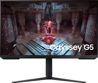 Samsung Odyssey G5 81.28 cm (32 inch) UWQHD VA Panel with HDR10, Height Adjustable Stand, Flat Gaming Monitor (LS32CG510EWXXL)