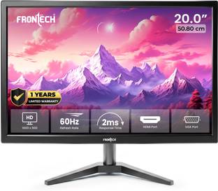 Frontech - 50.8 cm (20 inch) HD LED Backlit VA Panel Monitor (MON-0054)
