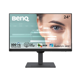 BenQ GW2490T 60.96 cm (24 inch) Full HD LED Backlit IPS Panel with 99% sRGB, Height Adjustable, Eye-ca...