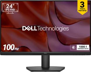 DELL SE-Series 60.96 cm (24 inch) Full HD LED Backlit IPS Panel with Contrast 1,000:1, Tilt Adjustment, 1x HDMI, 1xVGA, 3 Years Warranty, TUV Rheinland 3-star Eye Comfort, Ultra-Thin Bezel Monitor (SE2425HM)