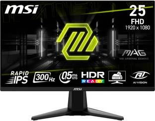 MSI 63.5 cm (25 inch) Full HD IPS Panel with Anti-Flicker Technology, 120% SRGB, Tilt Adjustable Flat ...
