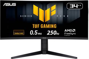 ASUS TUF 86.36 cm (34 inch) Curved UWQHD LED Backlit VA Panel Gaming Monitor (VG34WQML5A 34-inch UWQHD...