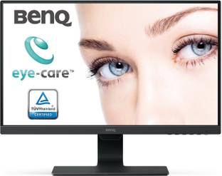 BenQ GW 60.45 cm (24 inch) Full HD LED Backlit IPS Panel Ultra-Slim Bezel, Eye Care, Anti-Glare, Low Blue Light, Brightness Intelligence, Dual HDMI, VGA, 1Wx2 Speakers, VESA Wall Mountable Monitor (GW2480)