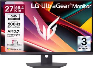 LG UltraGear 68.58 cm (27 inch) Full HD IPS Panel 27-inch FHD (1920x1080) IPS display, 120Hz (O/C 144H...