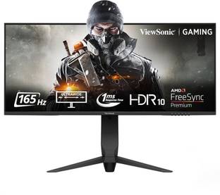 ViewSonic 86.36 cm (34 inch) UWQHD LED Backlit VA Panel with HDR10, HDMI, VA, Flicker Free, Low Blue L...