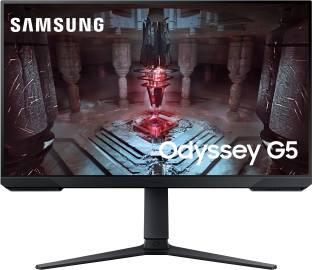 SAMSUNG Odyssey G5 27 inch UWQHD VA Panel with HDR10, Height Adjustable Stand, Flat Gaming Monitor (LS...