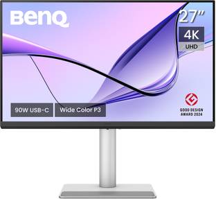 BenQ MA270U 68.58 cm (27 inch) 4K Ultra HD LED Backlit IPS Panel with P3 Color Gamut, Dual USB-C (90W ...