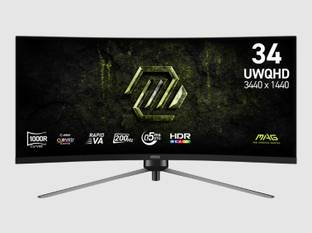 MSI 86.36 cm (34 inch) Curved HD VA Panel Gaming Monitor (MAG 345CQRF E20)