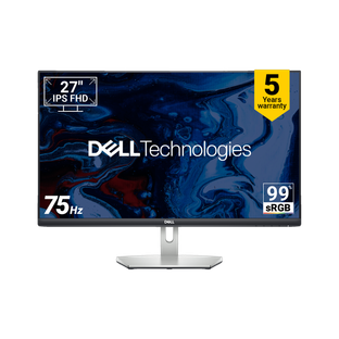 DELL S Series 68.58 cm (27 inch) Full HD LED Backlit IPS Panel with 5-Years warranty, 99% sRGB, Low Bl...