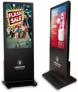 LIMEBERRY Digital Signage Standee Projector Screen Kiosk Advertisement Machine Product Size 70" Height x 24" Width 109.22 cm (43 inch) Full HD LED Backlit IPS Panel Monitor (LB431-IUH)