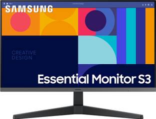 SAMSUNG Essential Series 68.58 cm (27 inch) Full HD IPS Panel with DP, HDMI Ports Flat Monitor (LS27C334GAWXXL)