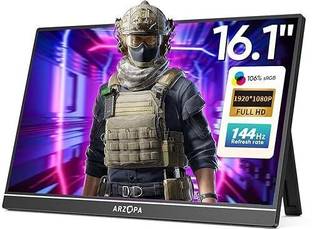 Arzopa Z1FC 40.89 cm (16 inch) Full HD IPS Panel Gaming Monitor (Ultra Slim Portable Monitor 106% sRGB 1080P Kickstand)