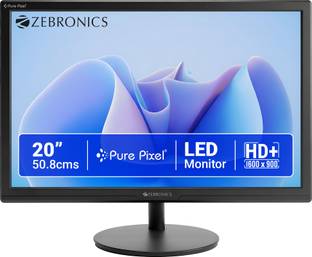 ZEBRONICS 50.8 cm (20 inch) HD+ TN Panel Monitor (ZEB-EV20)