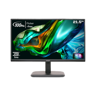 Acer 54.61 cm (22 inch) Full HD LED Backlit VA Panel with ZeroFrame Design, Ergonomic Stand, Acer Visi...