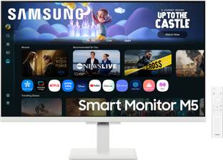 Samsung Smart Monitor M5 Series 68.58 cm (27 inch) Full HD LED Backlit IPS Panel with In-built Speaker...