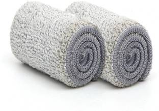 V2H Two Way Lock Mop cloth For Small Bucket Mop ( 32CM X 12CM, Pack of 2 Mop Cloth) Wet & Dry Mop