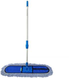 Livronic Floor Mop, Wet and Dry 18 Inch for Floor Cleaning Mop 4 FEET handle (Full Set) Wet & Dry Mop