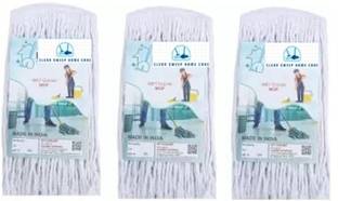 Sweep Mr.Clean Super water Absorption Cotton Wet mop Refill (250 Gm) Pack of 3 Refill Refill
