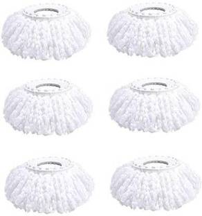 Tankit 360 Rotating Magic Spin Microfiber Mop Head Refill Pack OF 6 Super Absorbent Ref Refill