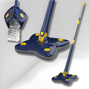 Tenring Four Clover Shaped Squeeze Mops Microfiber 360 rotatable adjustable cleaning Mop Wet & Dry Mop