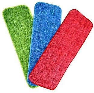 Onlyeasy Replacement Spray Mop Pads Refill Cloth Heads for Spray Mops (Multicolour, 3pc) Head and Refill