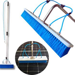 Highpower Solar Panel Cleaning Brush with 3 meter Telescopic Pole & Nylon Bristles Wet & Dry Mop
