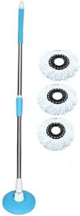 Keen Mini Spin Mop Microfiber Mophead Extendable Handle Removable Mop Set