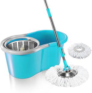 FOBIXEN Spin Mop With 360 Degree Spinner Wipes