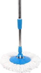 Saviraj SWAMI 360 Degree Mop Full Stick Head Stainless Steel Rod with 1 Refill Mop Set
