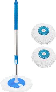 THUNDER FIT START FRESH Classic Mop Stick Rod- Best Rod With 2 Refills, Easy to fit for All Bucket Mop Mop Set