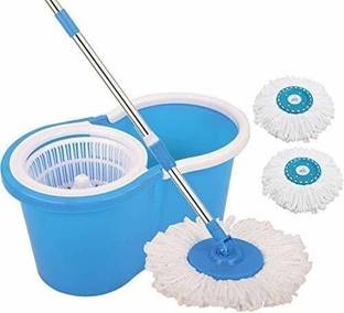 RIO PORT 360° Spin Floor Cleaning Easy Advance Tech Bucket PVC Mop Mop Set