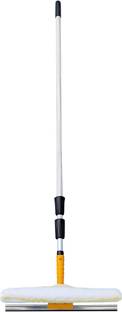 connecticut Solar Panel Cleaning Brush with Wiper & 2 in 1 Kit 4 Mtr Pole Flat Mop