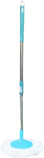 Pranay's Kleanup Eco Spin Mop-Rod Stick, Mop Head And 1 Refill - Wet & Dry 360 Mops Pocha Mop Rod