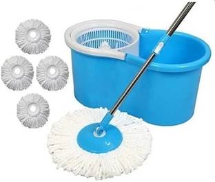 Ayush Premium 360° Self Spin with Rotating Head with 4 extra refill | floor cleaner Mop Set