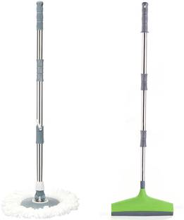 V-MOP Premium Classic Floor Wiper + Mop Stick - Easy to Use for Homes and Office-9 String Mop