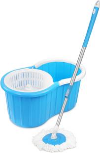 GTE Easy Magic Spin Floor Mop 360 Degree Bucket Mop with 1 Refill Mop Set
