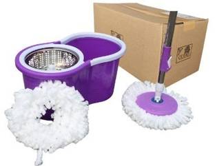 Qudio Heavy Duty Plastic Body I Easy Floor Cleaning Mop for Home & Office Mop Set