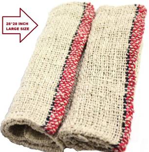 PitraKripa Cotton Floor Cleaning Duster/Cloth/Mop/Pocha (Of White, Large Size 28 X28 Inch) Wet & Dry Mop
