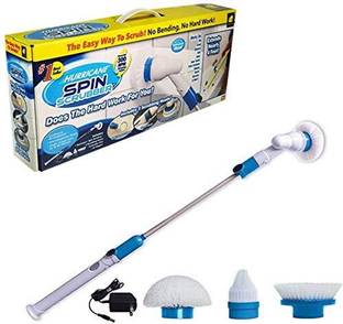 Parth Enterprice Spin Scrubber with 3 Replaceable Brush Heads Mop Set