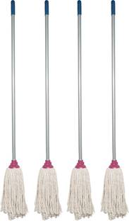 Spotselling 100% Cotton Yarn floor cleaning wet and dry mop with hardy fiber Stick Wet & Dry Mop