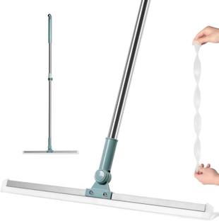 VEWIKZY Multifunction Scraping Besom Squeegee Magic Broom for Floor Bathroom kitchen Silicone Wet and Dry Brush