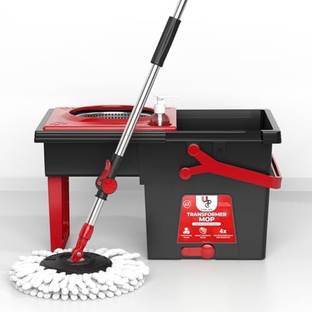UPC Transformer 360 Degree Spin Mop with Space Saving & Easy to Carry Design Mop Set