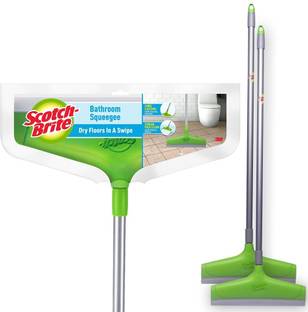 Scotch-Brite Bathroom Squeegee Floor Wiper Green, Pack of 2 Floor Wiper