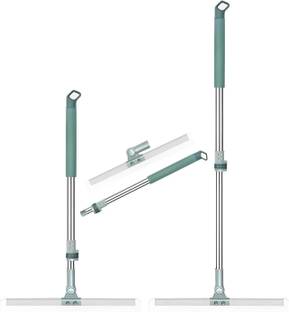 Dhvyant Mart Adjustable Telescopic Pole Silicone Floor Squeegee Broom with Long Handle Wipes