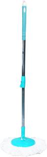 Pranay's Kleanup Super Spin Mop-Mop Stick|Wet & Dry Cleaning Mop|Mops Pocha 1 Microfiber Refill Mop Set