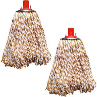 SwastikMart Swastik Water Absorption Cotton Mop Refill for Floor Cleaning Wet & Dry Mop Set